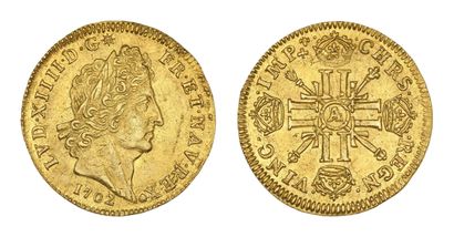 LOUIS XIV (1643-1715)
Louis d'or aux huit...