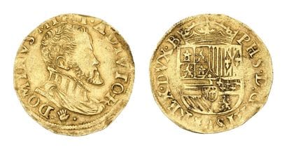 COUNTY OF FLANDERS: Philip II of Spain (1555-1598)
Gold...
