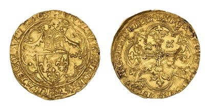 CHARLES VI (1380-1422)
Gold half helmet....