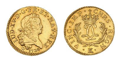 LOUIS XV (1715-1774)
Louis d'or mirliton,...