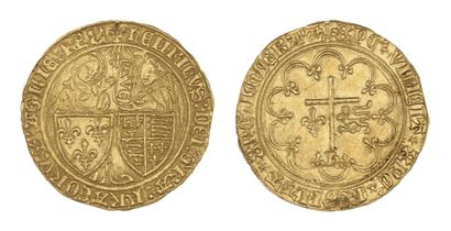 HENRI VI (1422-1453)
Gold salute. Saint-Lô...
