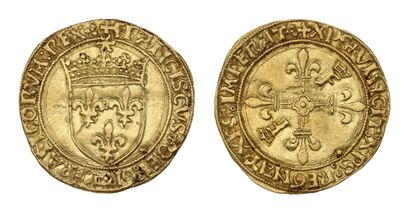 FRENCH I (1515-1547)
Gold shield with sun,...