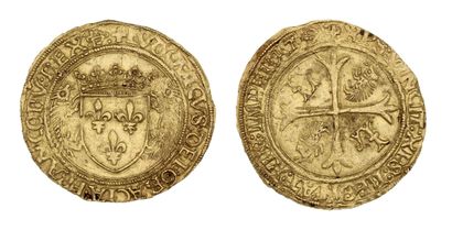 LOUIS XII (1498-1514)
Gold shield with porcupine....