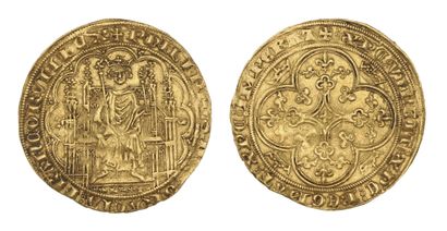 PHILIPPE VI de Valois (1328-1350)
Gold chair....