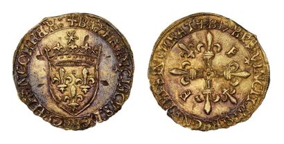 FRENCH I (1515-1547)
Gold shield with sun,...
