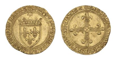 LOUIS XI (1461-1483)
Gold shield with sun....