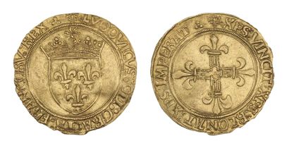 LOUIS XII (1498-1514)
Gold shield with sun....