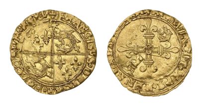 FRANÇOIS I (1515-1547)
Gold shield with Dauphiné...