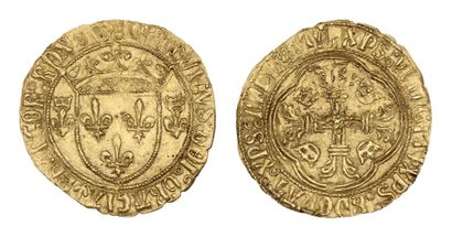 LOUIS XI (1461-1483)
Gold shield with crown...
