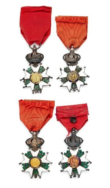 Légion d'honneur - Second Empire, quatre...