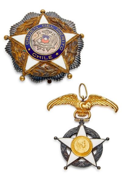 Chile - Order of Merit, Grand Officer set...