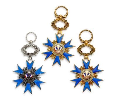 National Order of Merit, set of three stars:...