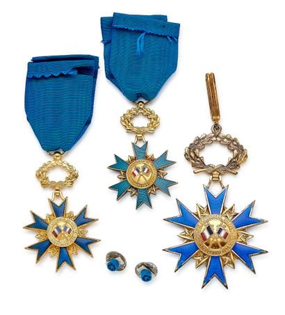 National Order of Merit, set of three pieces:...