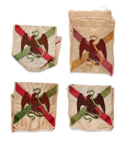 France - Set of four woven ribbons featuring...