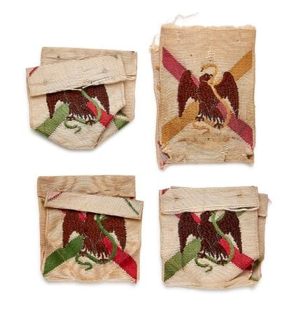 France - Set of four woven ribbons featuring...