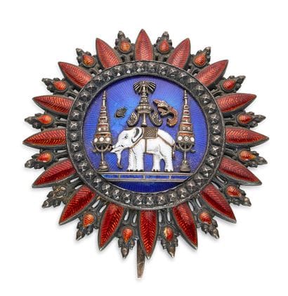 Thaïlande (Siam) - Ordre de l'Éléphant blanc,...