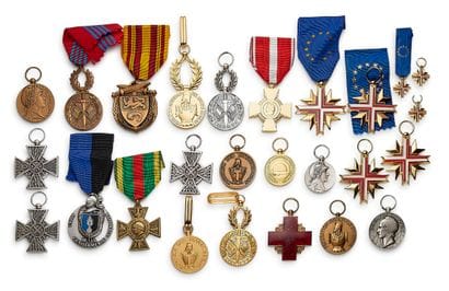 France, set of twenty-six medals: one Croix...