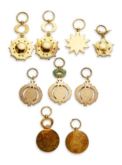 Central African Republic - Set of nine miniatures:...