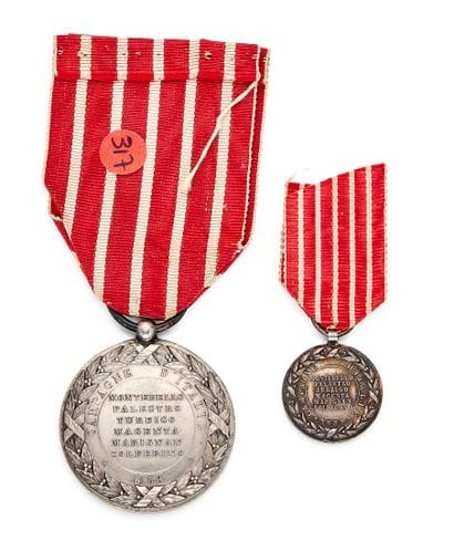 Two medals from Italy, 2nd type in silver,...