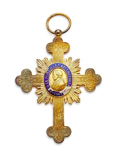 Canon's cross of the Chapter of Rodez and...