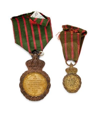 Médaille de Sainte-Hélène, lot de deux médailles,...