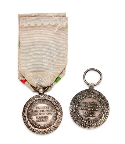 Two medals from Mexico: a centennial reissue,...