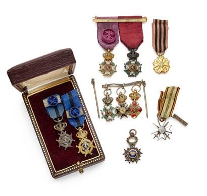 Belgium - Set of ten miniatures: a pair of...