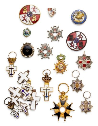 Spain - Set of about twenty miniatures: four...