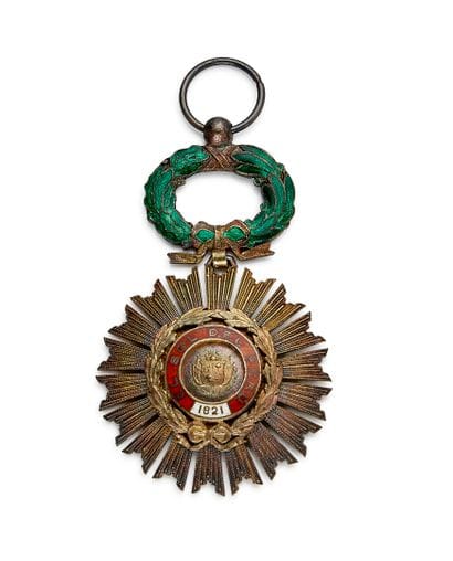 Pérou - Ordre du Soleil, insigne de chevalier...