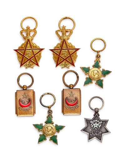 Morocco - Set of seven miniatures: two Orders...