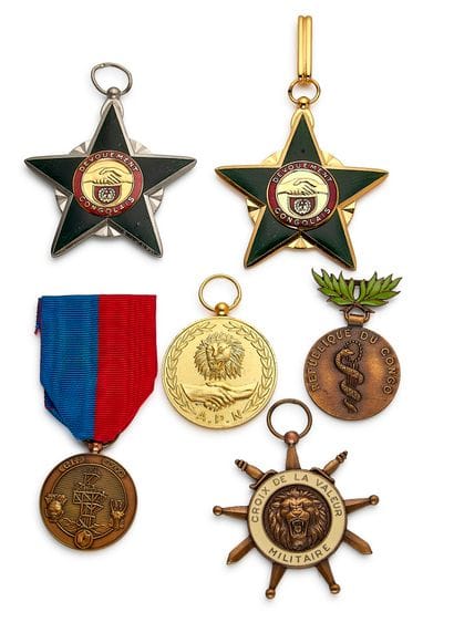 Congo (Brazzaville) - Set of six: Order of...