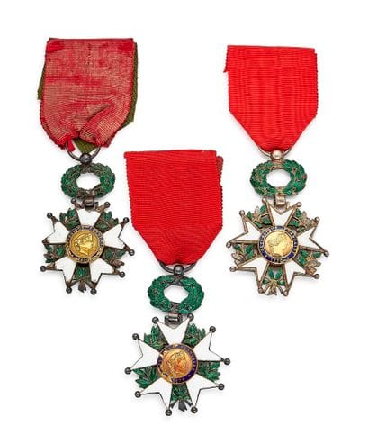 Légion d'honneur - IIIe République, trois...