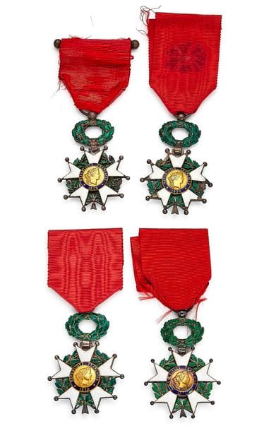 Légion d'honneur - IIIe République, quatre...