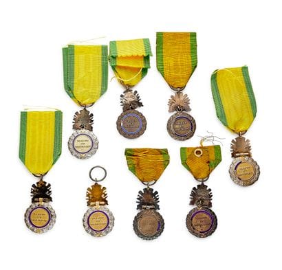 Military Medal, set of eight medals: seven...
