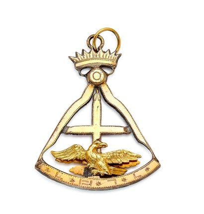 Franc-Maçonnerie - Rose-Croix, bijou en forme...