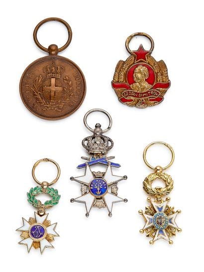 Europe, set of five miniatures: Bulgaria,...