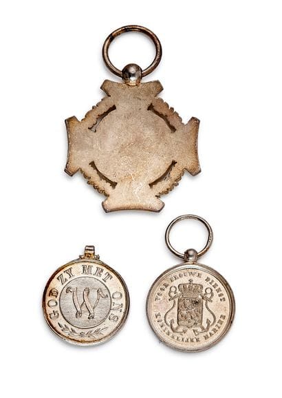 Netherlands - Set of three silver miniatures:...
