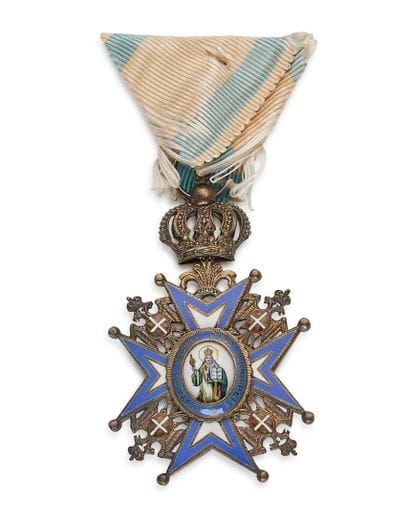 Serbie - Ordre de Saint-Sava, bijou de 4e...