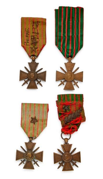 WORLD WARS
World War I - Set of four bronze...