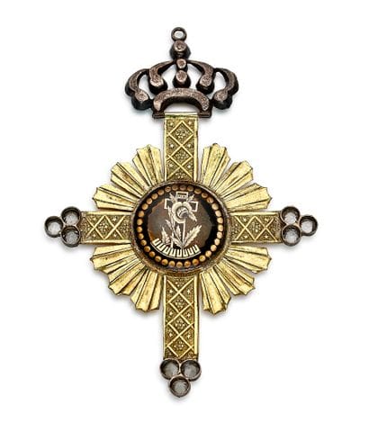Franc-Maçonnerie - Rose-Croix, bijou en forme...