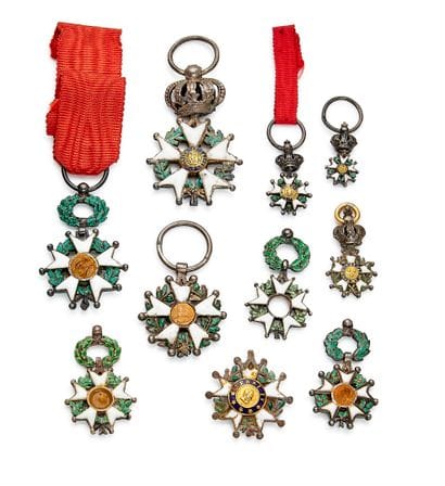 Légion d'honneur - Lot de dix miniatures...