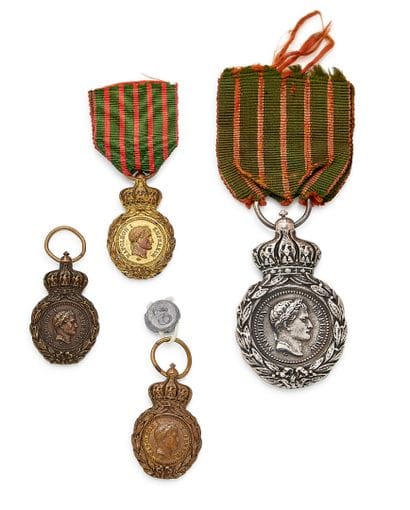 Médaille de Sainte-Hélène, lot de quatre,...