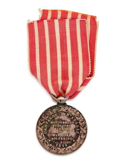 Italian medal, 2nd type in silver, signed...