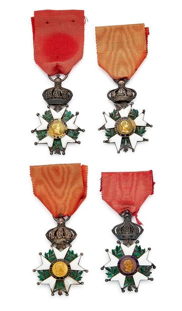 Légion d'honneur - Second Empire, quatre...