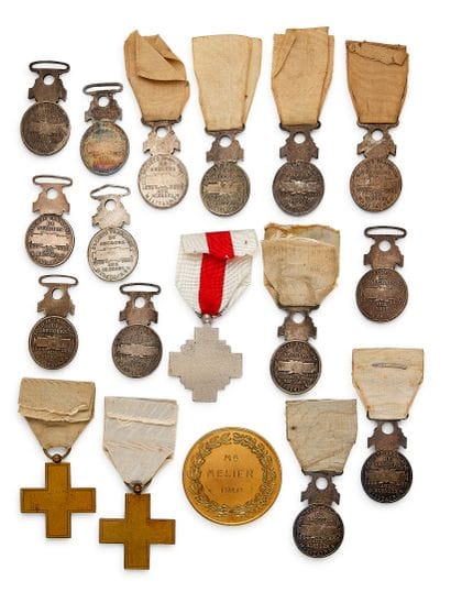 Red Cross - Set of eighteen: 
- French Society...