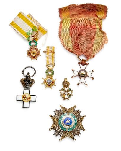 Spain - Set of six miniatures: Order of Saint...