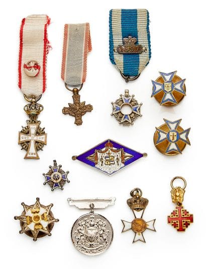 Foreign Countries - Set of ten miniatures:...