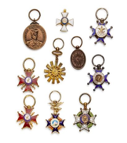Central and South America - Set of ten miniatures:...