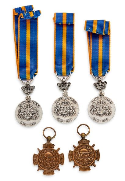 Luxembourg - Set of five miniatures: two...