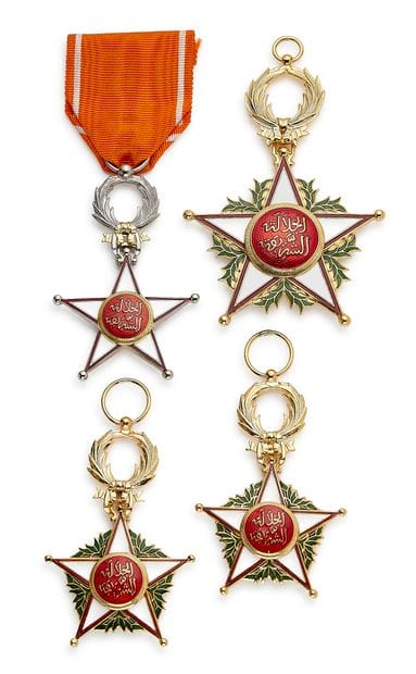 Maroc - Ordre du Ouissam Alaouite, lot de...